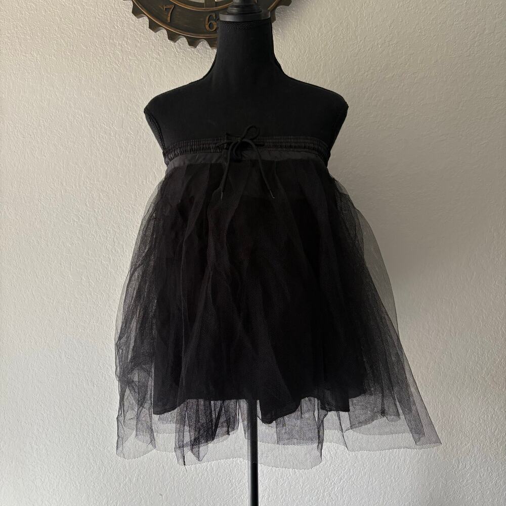 TULLE Strapless Top or Tutu Mini Skirt Sz S Gothcore Witchy Grungecore Costume